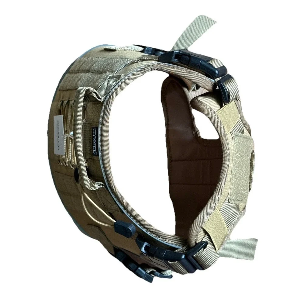 Vicarko Adjustable Tactical Dog Harness w Handle Full Body Dog Vest‎ Medium NWT